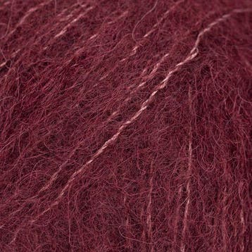 DROPS Brushed Alpaca Silk Uni Colour - 44 pruimenwijn - Wo, Ophalen of Verzenden, Nieuw