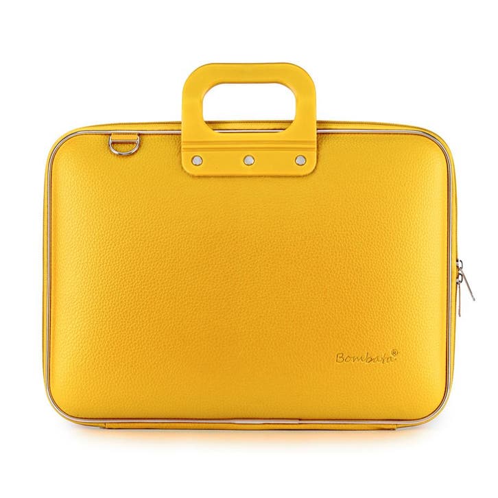 Bombata MEDIO 13 / 14 inch Laptoptas Saffraan Geel, Computers en Software, Laptoptassen, Nieuw, Verzenden