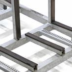 Glasbokken glastransportcontainer dubbelzijdige belading, Ophalen of Verzenden