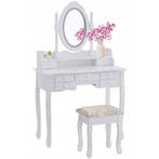 Make-up Tafel Vintage Wit | 7 Lades | Premium | Laatste S..., Ophalen of Verzenden, Nieuw, Vintage