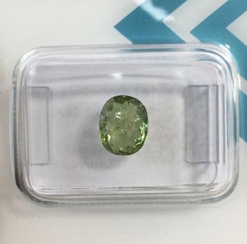 Zonder minimumprijs - 1 pcs Groen, Geel Toermalijn - 1.19 ct, Nieuw