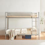 Stapelbed Soppsar metaal 208,5x97x165 cm zilverkleurig [en.c, Verzenden, Nieuw