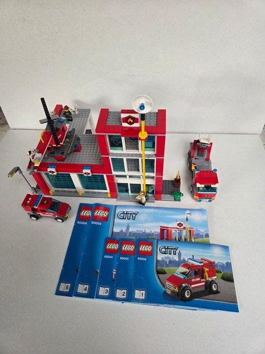 Lego Set - 60004 - City - LEGO Brandweerkazerne 60004, Kinderen en Baby's, Speelgoed | Duplo en Lego