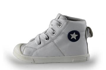Jopper Hoge sneakers Jongens in maat 22 Wit, Verzenden, Schoenen, Zo goed als nieuw, Jongen of Meisje