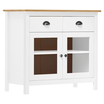vidaXL Dressoir Hill Range 90x40x80 cm massief grenenhout, Verzenden, Nieuw, 50 tot 100 cm, Grenenhout