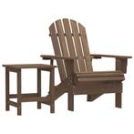 vidaXL Tuinstoel Adirondack met tafel massief vurenhout, Verzenden, Nieuw, Hout