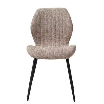 Set van 4 Moderne Eetkamerstoelen –Gewatteerde Zitting en Me, Verzenden, Nieuw