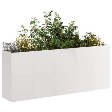 vidaXL Plantenbak 200x40x80 cm roestvrij staal, Verzenden, Nieuw, Metaal