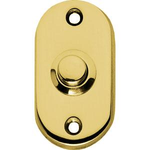 Intersteel beldrukker ovaal messing gelakt, Verzenden, Nieuw