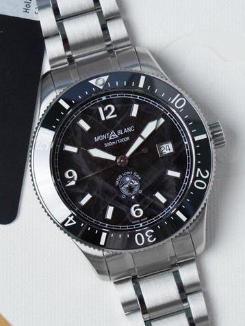 Montblanc - Ice Sea Automatic Date Black 1858 - 129372 -, Nieuw