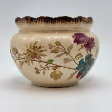 Petrus Regout - Bloempot - Aster - Aardewerk, Antiek en Kunst