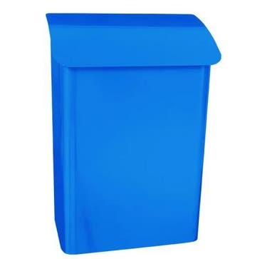 Wandbrievenbus Lugon blauw, Tuin en Terras, Brievenbussen, Verzenden, Nieuw