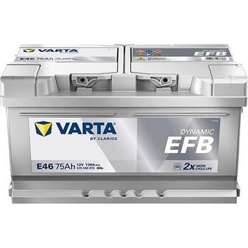 VARTA E46 Dynamic EFB accu | 575 500 073 | 12V 75Ah 730A, Ophalen of Verzenden, Nieuw