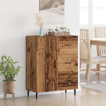 vidaXL Dressoir Oud Hout 69,5 x 34 x 90 cm Gemonteerd hout, Verzenden, Nieuw, Overige houtsoorten, Minder dan 50 cm