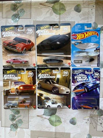 Hot Wheels 1:64 - Model sportwagen (7) - Hot Wheels Fast &, Nieuw
