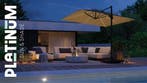 Challenger T2 glow premium parasol 300x300 cm antraciet, Tuin en Terras, Parasols, Ophalen of Verzenden, Nieuw