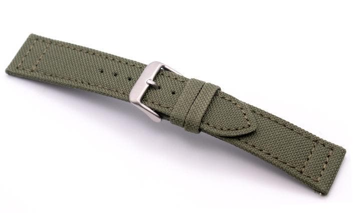 Horlogeband Hamilton Canvas Olivegreen, Sieraden, Tassen en Uiterlijk, Overige Accessoires, Nieuw, Ophalen of Verzenden