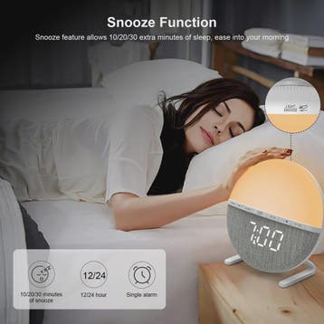 Sunrise Wekker met Wake-up Light, Nachtlamp en Sfeervolle Zo, Huis en Inrichting, Verzenden, Nieuw