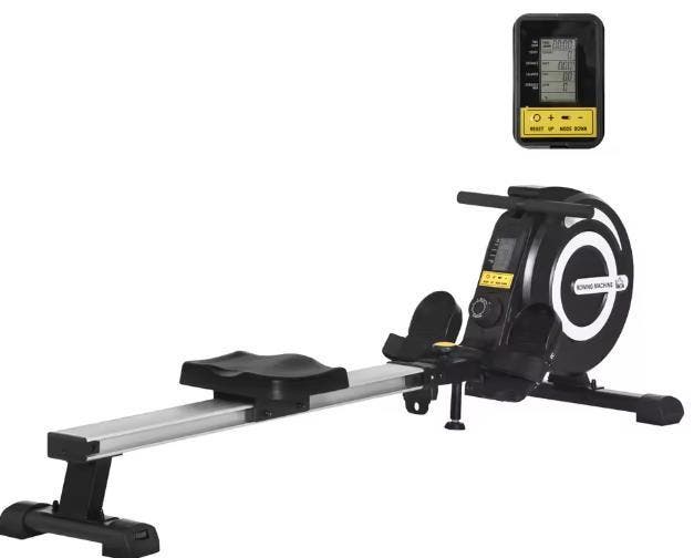 Opvouwbare Roeitrainer – 4 kg Vliegwiel en LCD-Scherm, Sport en Fitness, Fitnessapparatuur, Nieuw, Verzenden