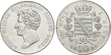 10 Kreuzer 1836 Sachsen-coburg-gotha Ernst I 1826-1844, Verzenden