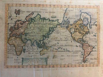 Planisfero terrestre - Australië/Groenland/Amerika/Florida,, Nieuw