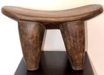 Vierpotige kruk – West-Afrika - Burkina Faso (Zonder, Antiek en Kunst