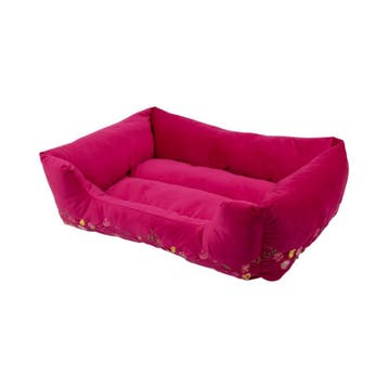 Dierenmand L borduurwerk fuchsia roze 80x60x22cm, Verzenden, Nieuw