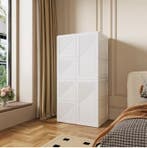 Opvouwbare Kledingkast PP –136×69×50 cm, Met Roede en Vakken, Huis en Inrichting, Kasten | Kledingkasten, Verzenden, Nieuw