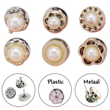 Fako Bijoux - Pin Broche Mini - Steek Pin Knopen Set - 6, Verzenden, Nieuw