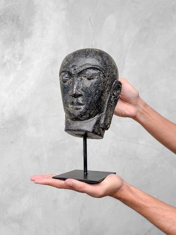 Beeld, NO RESERVE PRICE - C - Stunning Javanese Budha Head