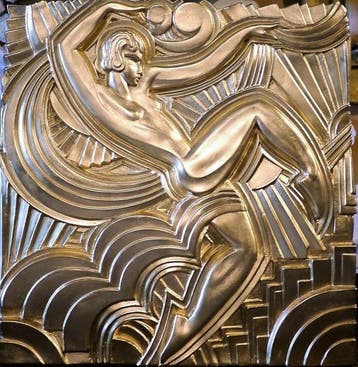Naar Maurice Picaud - Reliëf, Art Deco bas-reliëf Folies