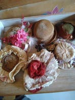 Divers - Pop Lot de 6 jolis chapeaux anciens pour poupée