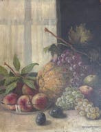 Konstantin Stoitzner (1863–1933) - Bodegón de frutas en un