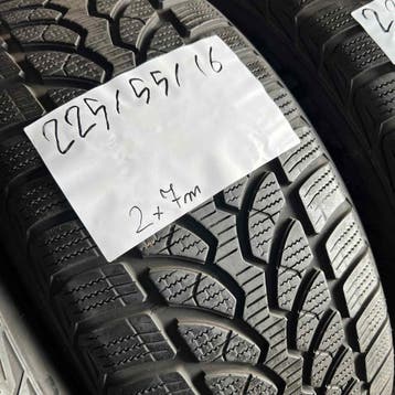 4 x Bridgestone Blizzak LM-32 225-55-16 RFT Winterbanden 7mm, Gebruikt, 16 inch, Band(en), Personenwagen