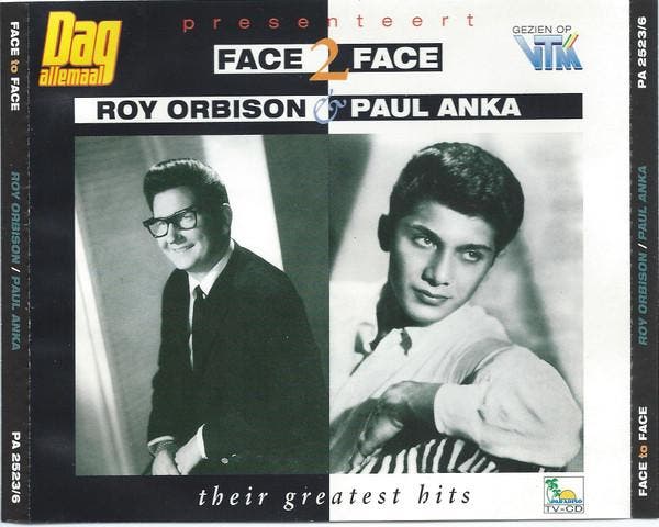 Roy Orbison &amp; Paul Anka - Face 2 Face - Their Greatest H, Cd's en Dvd's, Cd's | Pop, Gebruikt, Ophalen of Verzenden