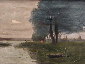 Tomàs Sans Corbella (XIX - 1918) - Pastora en el Rio