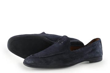 Stefano Lauran Instappers in maat 41 Blauw, Overige typen, Zo goed als nieuw, Stefano Lauran, Verzenden