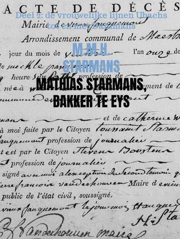 Mathias Starmans, bakker te Eys - M.M.H. Starmans, Verzenden, Zo goed als nieuw, M.M.H. Starmans