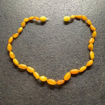 Unisex natuurlijke Baltische amber kralen ketting, 30 cm -