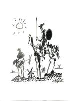 Kunstdruk Pablo Picasso - Don Quixote 60x80cm, Verzenden, Nieuw