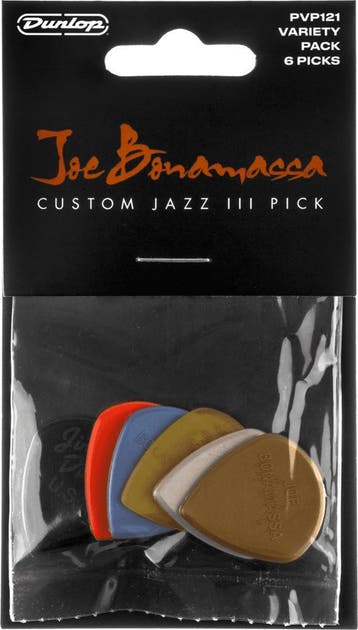 Jim Dunlop Joe Bonamassa Jazz III plectrum 1.38 mm - 6-pack, Muziek en Instrumenten, Ophalen of Verzenden, Nieuw, Elektrische gitaar