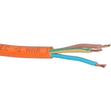PUR-voedingskabel oranje H07BQ-F 3G2,5mm2 per meter, Doe-het-zelf en Verbouw, Ophalen of Verzenden, Nieuw