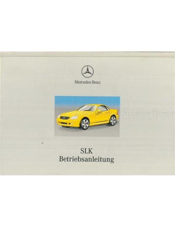 2000 MERCEDES BENZ SLK KLASSE INSTRUCTIEBOEKJE DUITS, Auto diversen, Handleidingen en Instructieboekjes