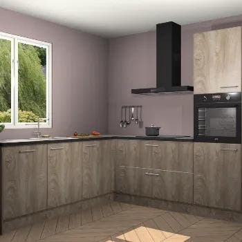 Cantaro Eiken keuken Willemstad 118639, Huis en Inrichting, Keuken | Complete keukens, Verzenden, Nieuw