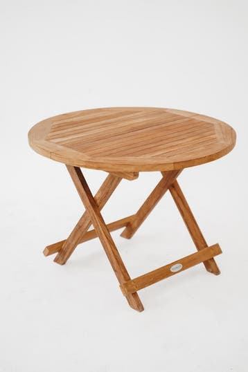 Teakea - Rond Teak Houten Bijzettafeltje | Salontafel Tuin, Verzenden, Nieuw