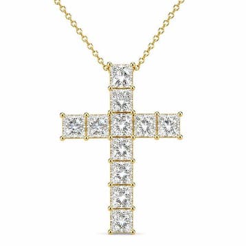 Zonder minimumprijs - Hanger - 14 karaat Geel goud - 5.02ct.