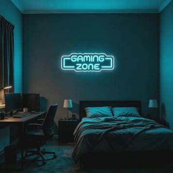 Gaming Zone LED Neon Sign - Dimbare USB Wanddecoratie voor G, Verzenden, Nieuw