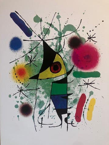 Joan Miró (after) - La lune verte - Tamaño XL