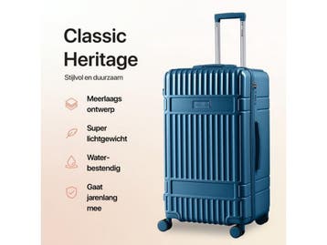 SKYCASES Classic Heritage - Trunk Reiskoffer - Extra Groot, Sieraden, Tassen en Uiterlijk, Tassen | Reistassen en Weekendtassen