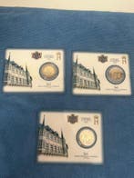 Luxemburg. 2 Euro 2007/2022 (3 coincards) (Zonder
